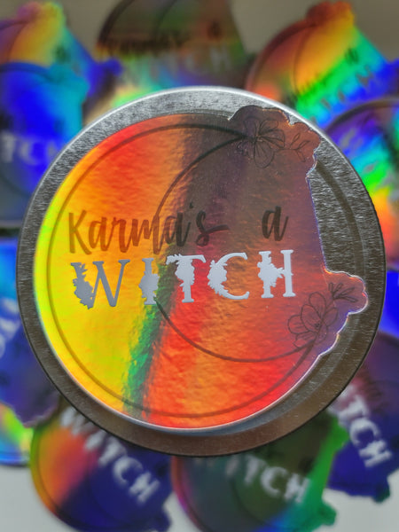 Karma's A Witch Sticker